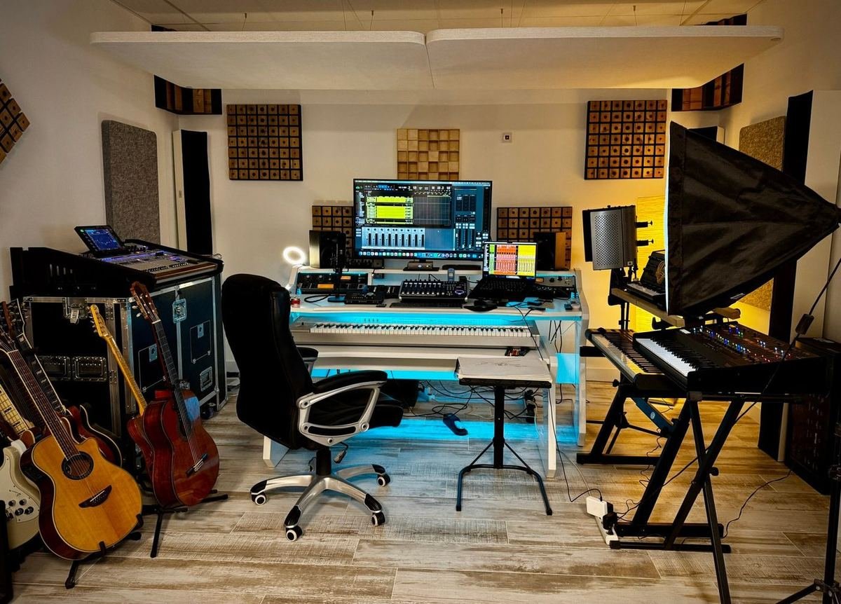 Sala de control del estudio